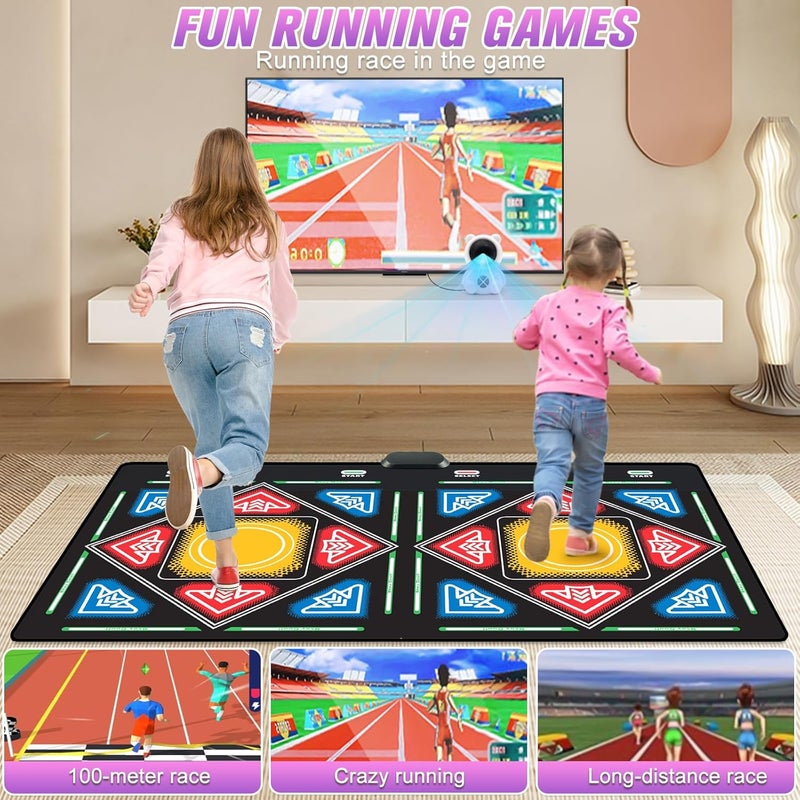 Tucraew Dance Mat, Electronic Dance Mat for TV with HD Camera, Wireless Double User Dance Mat with Game Controller, Non-Slip Dance Pad for Kids Adults, Christmas Birthday Gifts for Girls Boys - Image 3
